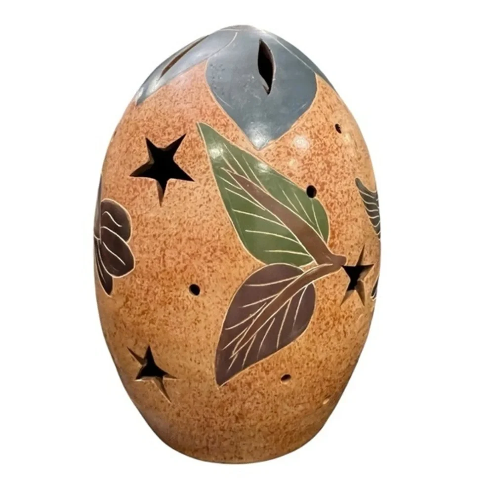 Hummingbird and Stars Tea Light Candle Holder 6.5